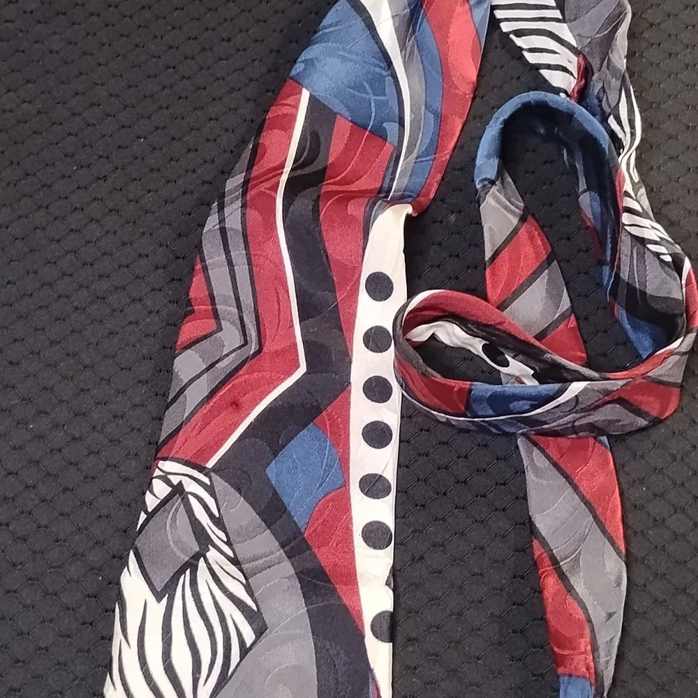 Albert Nipon Geometric Design Neckties Lot Of 3 Funky Fresh‎ Cool - N
